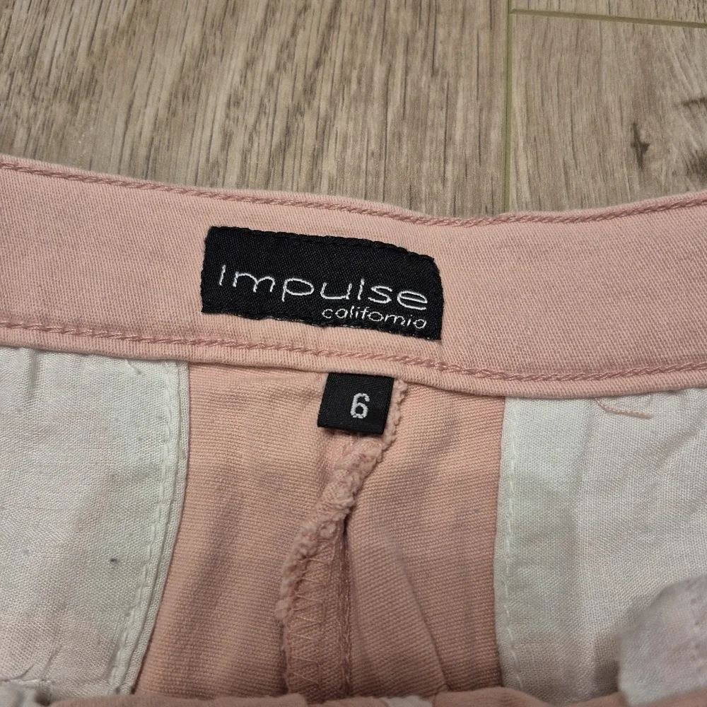 Impulse California Women's Pink Embroidered Floral Jacket Pant Set Size Small/6 - Picture 8 of 9